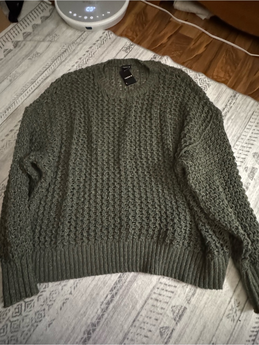 Torrid 3 chunky olive sweater
